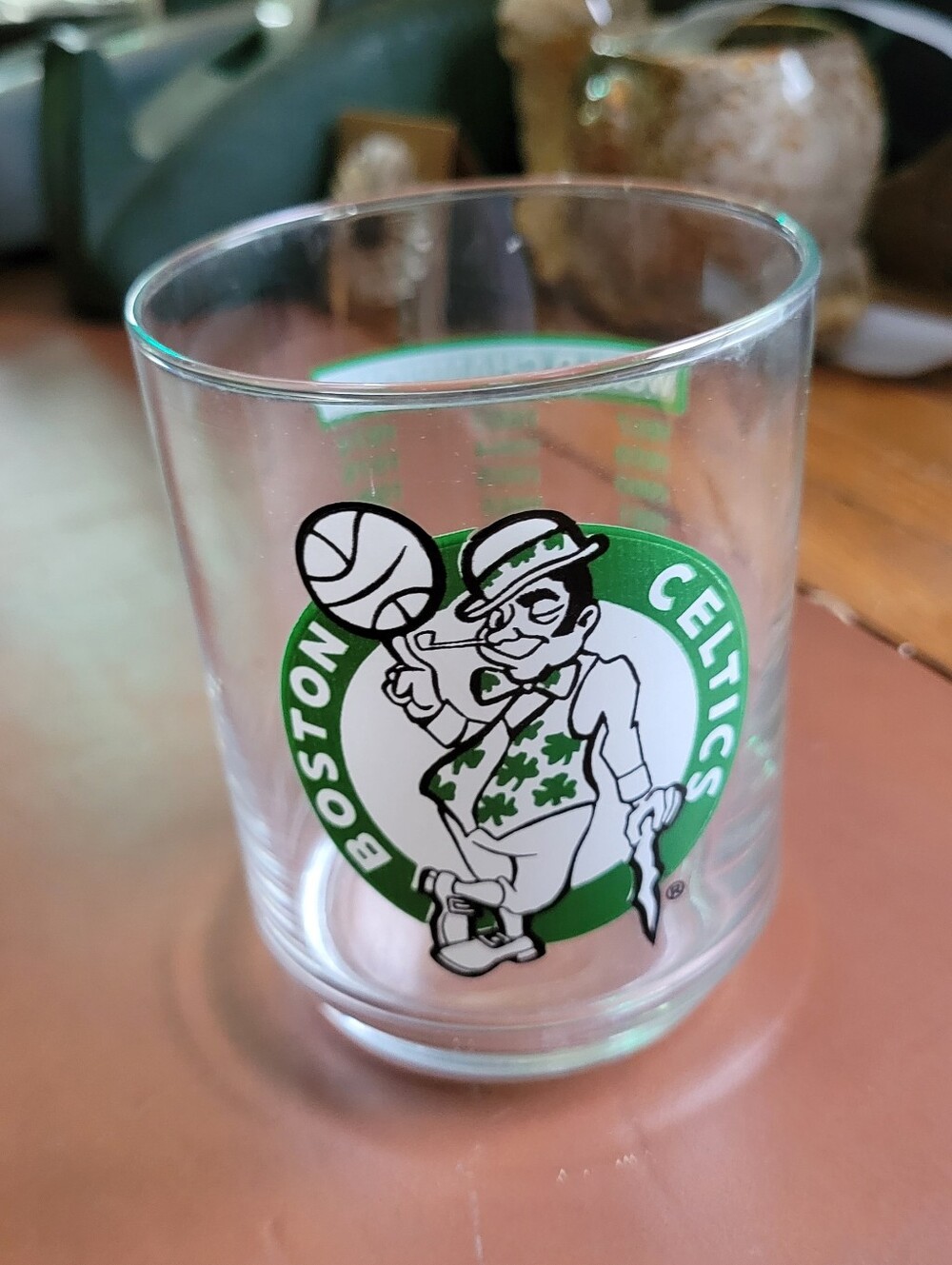 Vintage Mobile Boston Celtics World Champions Drinking Glass 1987